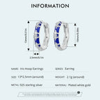 ホワイトゴールドメッキのInifinite Loveフープイヤリング軟骨イヤリング軽量