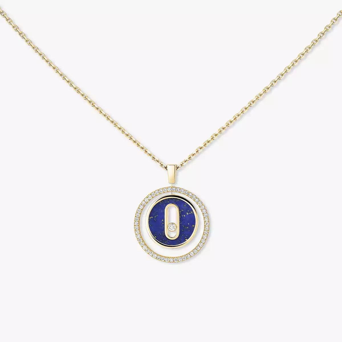 [Imperial Jewelrys]Lucky Move Diamond Necklace in Rose Gold and White Mother-of-Pearl
