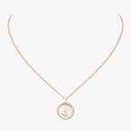 [Imperial Jewelrys]Lucky Move Diamond Necklace in Rose Gold and White Mother-of-Pearl