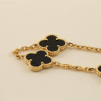 ¡®Imperial¡¯CLOVER  5 MOTIFS BLACK ONYX BRACELET