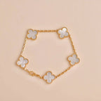 [Imperial]New CLOVER WHITE PEARL MOP 5 MOTIF BRACELET COLLECTION