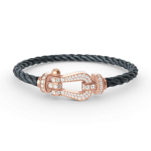 ¡®Imperial¡¯FORCE LARGE HORSESHOE FULL DIAMOND BRACELET ROSE GOLD