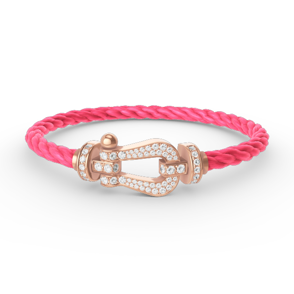 ¡®Imperial¡¯FORCE LARGE HORSESHOE FULL DIAMOND BRACELET ROSE GOLD