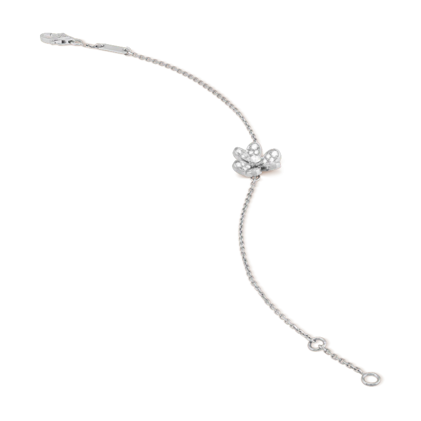 Imperial Frivole Silbernes Blumen-Diamant-Armband 