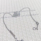 Imperial Frivole Silbernes Blumen-Diamant-Armband 