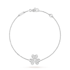 Imperial Frivole Silbernes Blumen-Diamant-Armband 