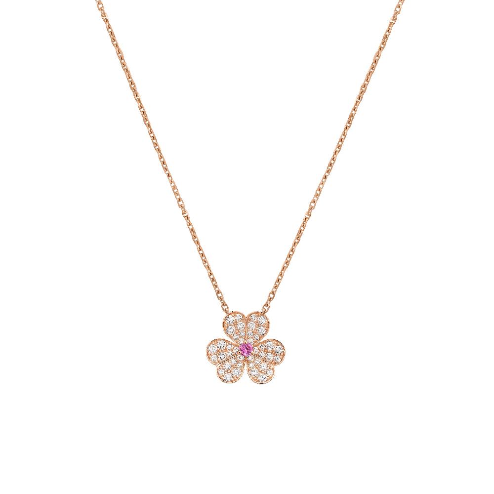 ¡®Imperial¡¯FRIVOLE ROSE GOLD FLOWER DIAMOND NECKLACE