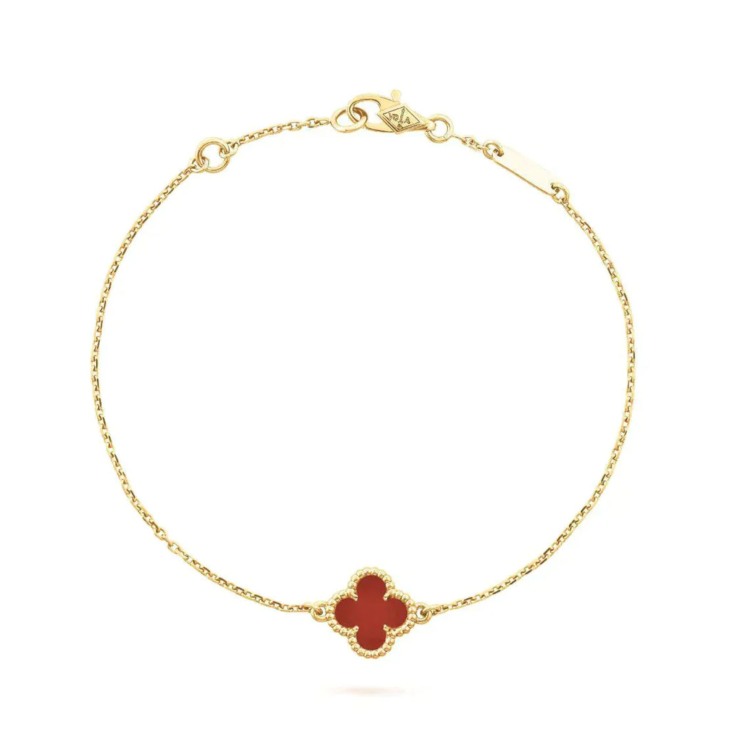 Imperial CLOVER CARNELIAN EINZELBLÜTEN-ARMBAND