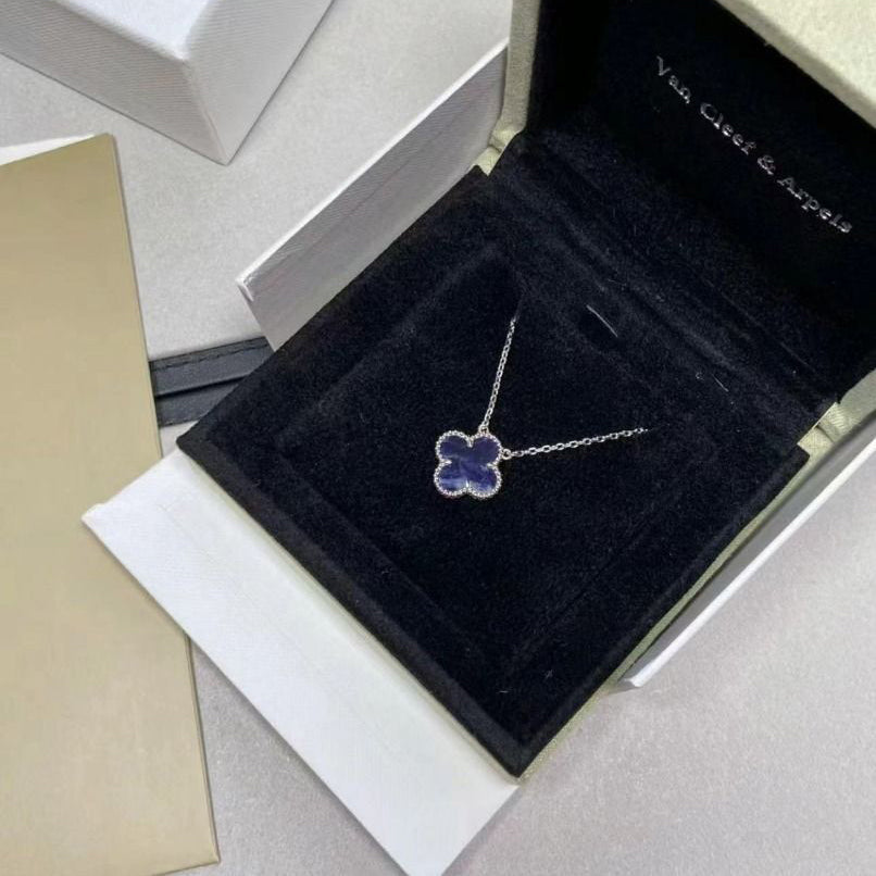 Imperial CLOVER 15MM PIETERSIT-HALSKETTE SILBER