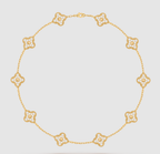 [¡®Imperial¡¯]CLOVER 10 MOTIFS FULL DIAMOND NECKLACE