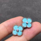 ¡®Imperial¡¯CLOVER 1 DIAMOND BLUE SKY SILVER EARRINGS