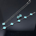 ¡®Imperial¡¯CLOVER 1 DIAMOND BLUE SKY SILVER EARRINGS