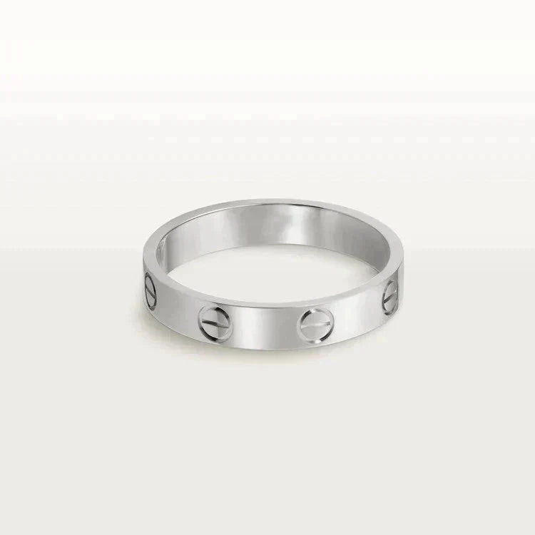 Imperial Love Ring 4 mm 1 Diamant Silber